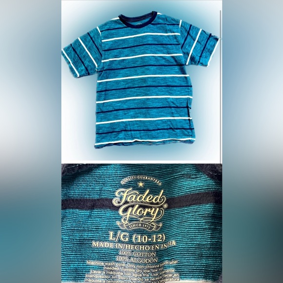 FADED GLORY | 3 pack | L (10-12) | boys | striped
T-shirts - Picture 2 of 4